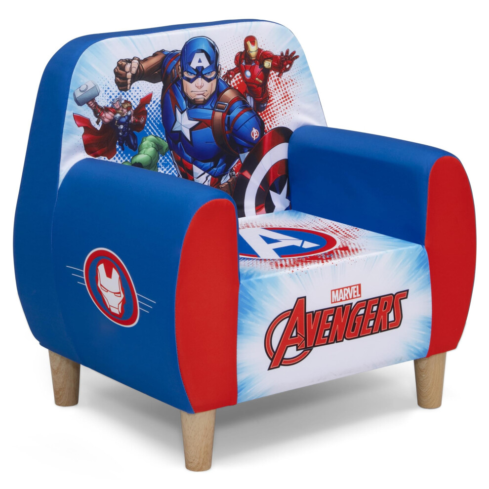 Delta Children Marvel Avengers Foam Chair for Kids  Blue