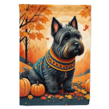Caroline's Treasures DAC1069GF Scottish Terrier Fall Garden Flag Mailbox Flag Decorative Yard Flag Banner Outside Patio Artwork Yard Flower Beds Gar