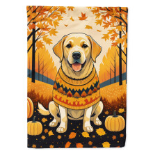 Caroline's Treasures DAC1056GF Yellow Labrador Retriever Fall Garden Flag Mailbox Flag Decorative Yard Flag Banner Outside Patio Artwork Yard Flower