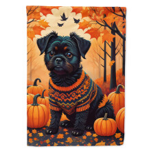 Caroline's Treasures DAC1001GF Affenpinscher Fall Garden Flag Mailbox Flag Decorative Yard Flag Banner Outside Patio Artwork Yard Flower Beds Garden