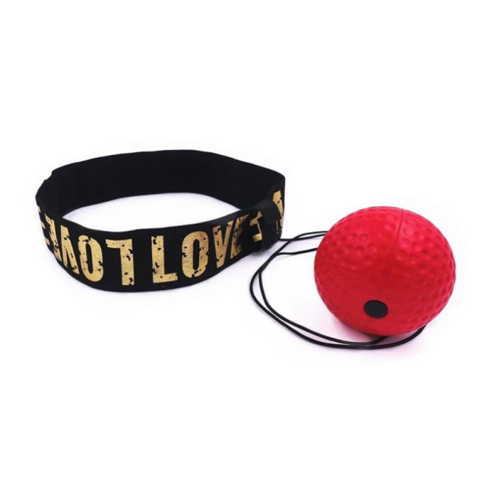 (red) Boxing Speed Ball Head-mounted Pu Punch Ball Mma Sanda Training Hand Eye Reaction Gym Sandbag Muay Thai Boxeo Fitness Equipment