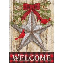 Briarwood Lane Christmas House Flags 40x28 Double-Sided - Christmas Decorations - Festive Flags - Porch Flag Decor - Christmas Flags - Home D?cor - B