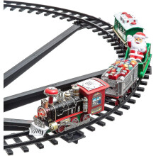 Zk-christmas Train In The Center Of The Christmas Tree 258051 Battery Powered Train 33 Lights Christmas Melody Christmas Decorations The Train Will