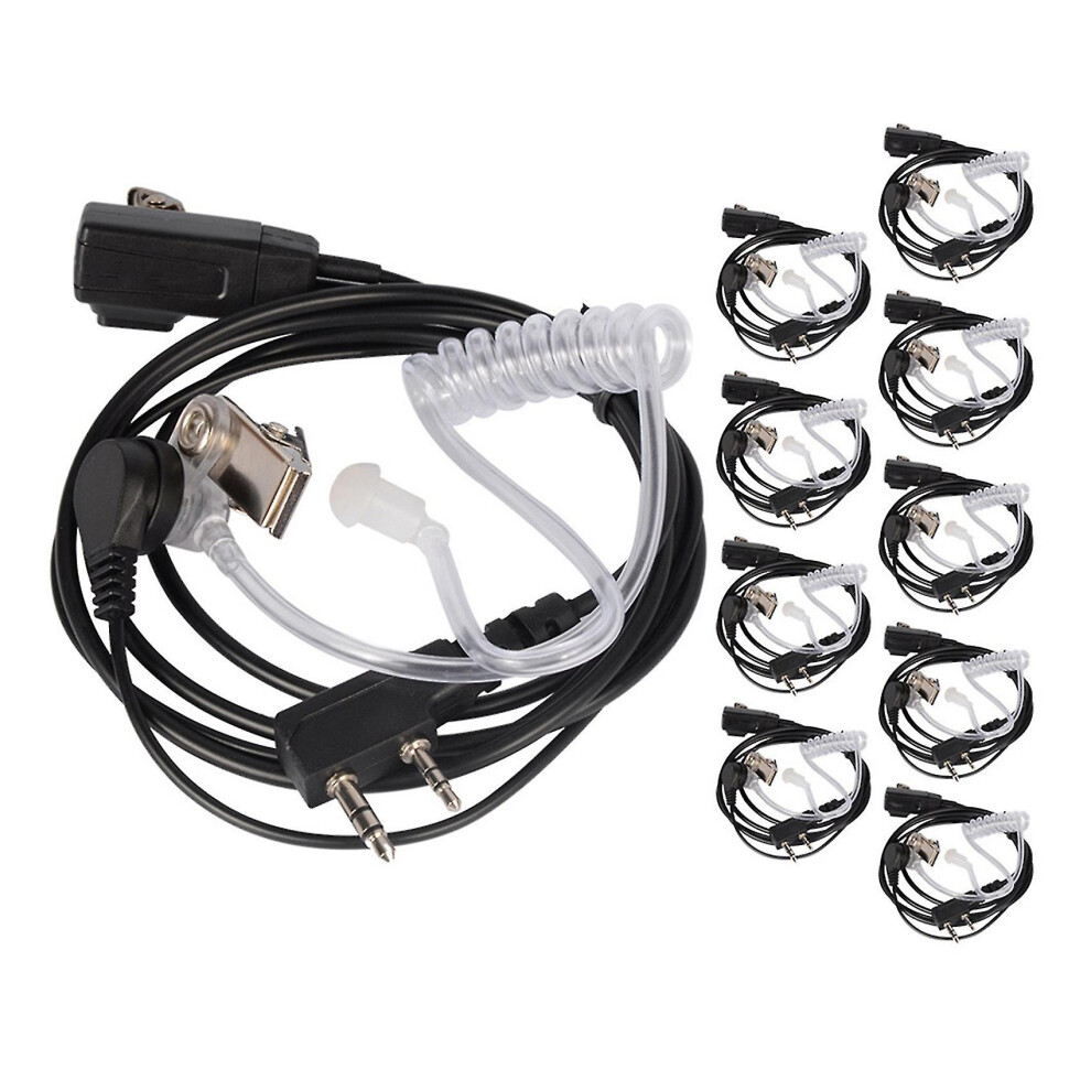 10Pcs Accessories Air Acoustic Tube Headset Earpiece For For Radio Walkie Talkie Headset For 888S U 7364070729821