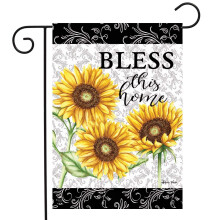 Briarwood Lane Bless This Home Sunflowers Summer Garden Flag Floral 12.5"""" x 18""""
