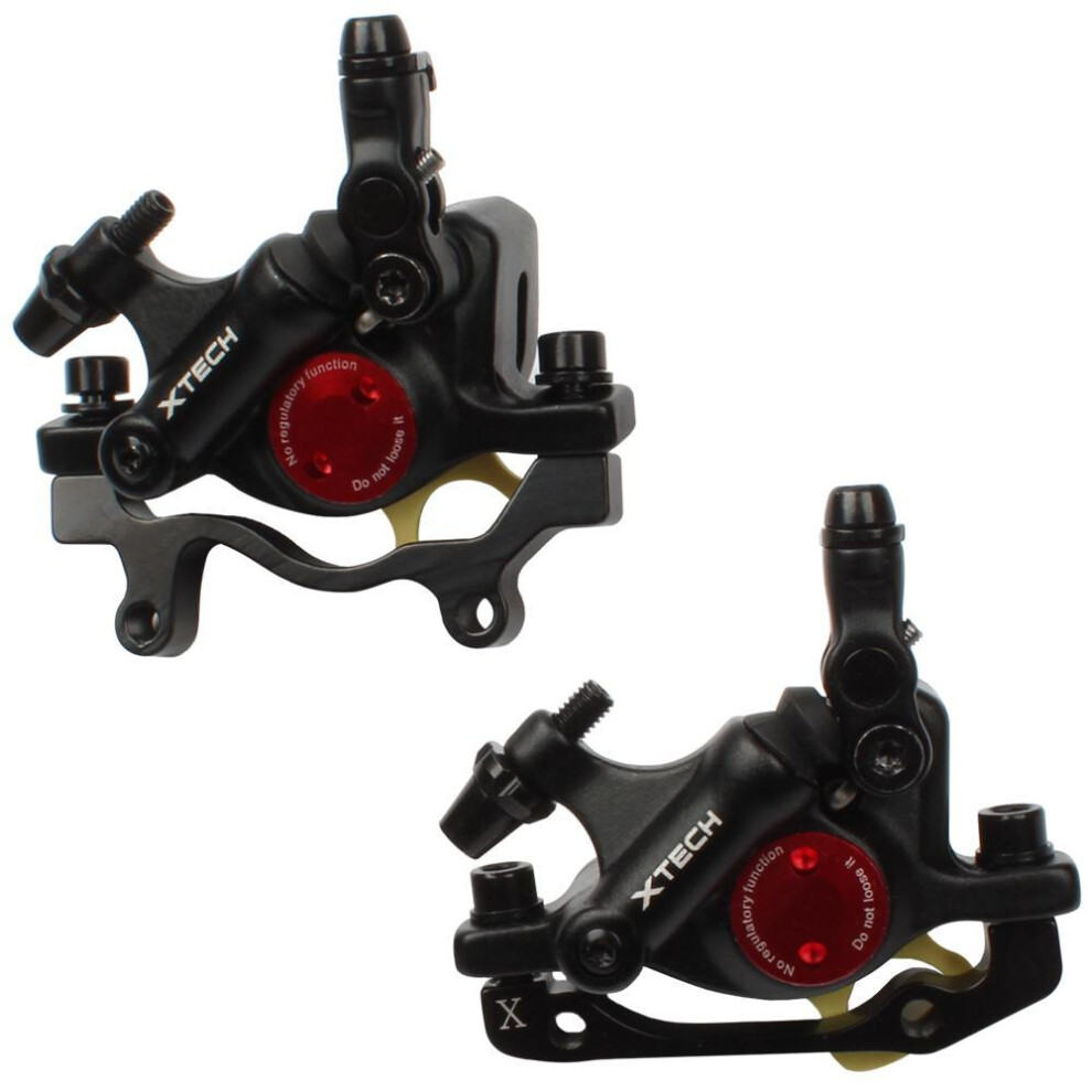 (black, Front & Rear caliper) Bike Hydraulic Disc Brake Front Rear Calipers Cycling Mtb Folding Bicycle