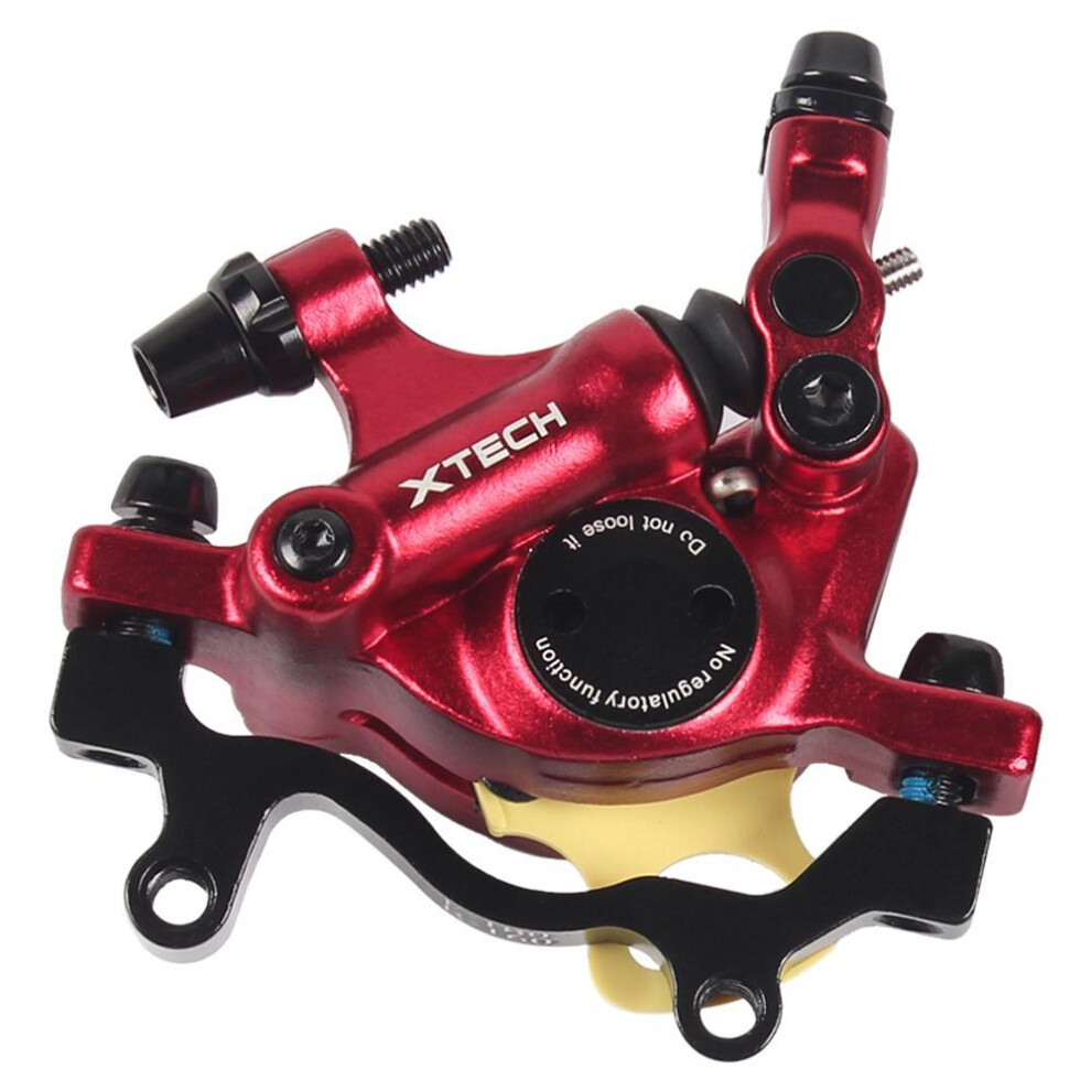 (red, Rear caliper) Bike Hydraulic Disc Brake Front Rear Calipers Cycling Mtb Folding Bicycle