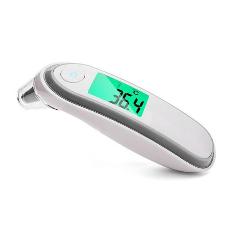 (gray) Yongrow Non Contact Infrared Thermometer Forehead And Ear Dual Mode For Baby Adult Home Use With Fever Alarm And Auto Off
