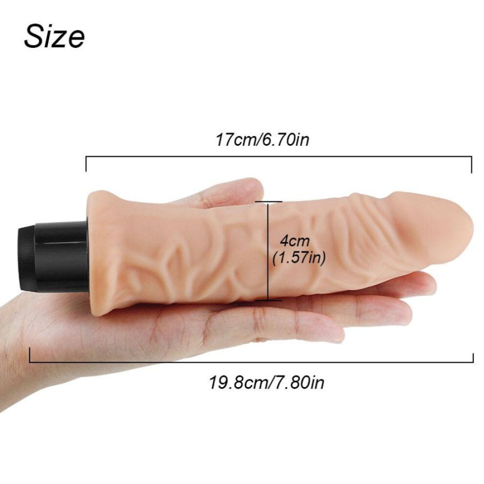 Realistic G-spot Massager Dildo Vibrator For Women Flexible Silicone Sex Toys For Female Masturbator