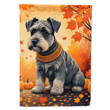 Caroline's Treasures DAC1068GF Schnauzer Fall Garden Flag Mailbox Flag Decorative Yard Flag Banner Outside Patio Artwork Yard Flower Beds Garden Siz