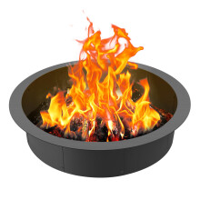 VEVOR Fire Pit Ring 44Inch Outer39Inch Inner Diameter 10inch Height 25mm Thick Fire Pit Insert Heavy Duty Carbon Steel Li