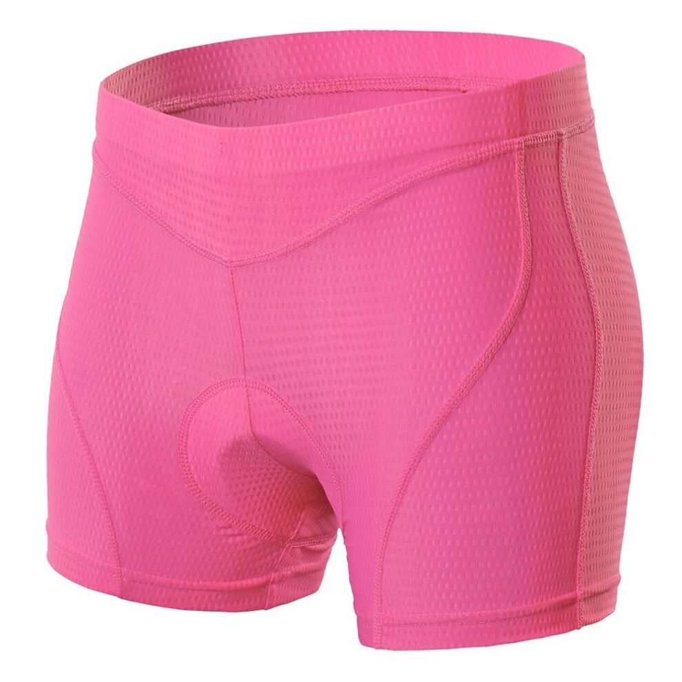 (pink, M) Women Bike Underwear 3D Padded Mtb Bicycle Cycling Biking Underwear Shorts