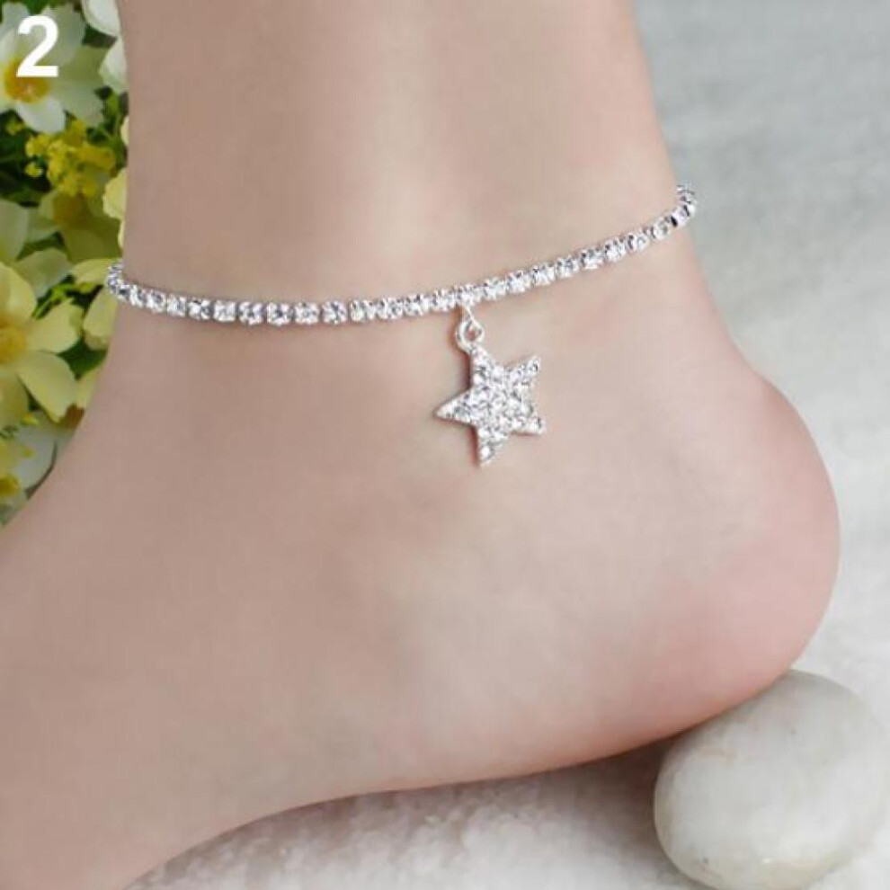 Love Heart Star Wedding Sandal Beach Anklet Chain Foot Jewelry