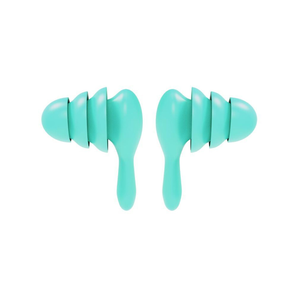 (lake blue) Yongrow Reusable Silicone Ear Plugs Hearing Protection Waterproof Noise Cancelling Earplugs For Sleeping Snoring