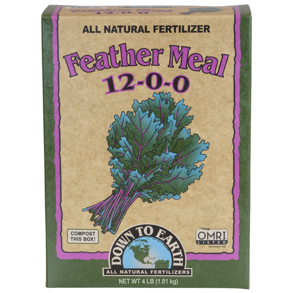 Down To Earth Organic Feather Meal Fertilizer 1200  4 lb