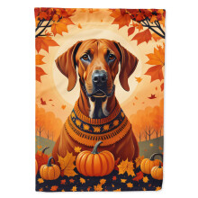 Caroline's Treasures DAC1066GF Rhodesian Ridgeback Fall Garden Flag Mailbox Flag Decorative Yard Flag Banner Outside Patio Artwork Yard Flower Beds
