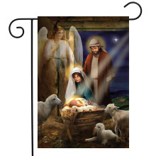 Briarwood Lane Holy Nativity Christmas Garden Flag Religious Jesus 12.5"""" x 18""""