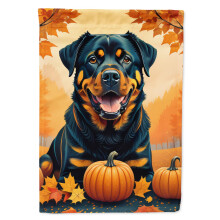 Caroline's Treasures DAC1067GF Rottweiler Fall Garden Flag Mailbox Flag Decorative Yard Flag Banner Outside Patio Artwork Yard Flower Beds Garden Si