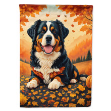 Caroline's Treasures DAC1019GF Bernese Mountain Dog Fall Garden Flag Mailbox Flag Decorative Yard Flag Banner Outside Patio Artwork Yard Flower Beds