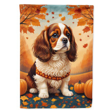 Caroline's Treasures DAC1033GF Cavalier Spaniel Fall Garden Flag Mailbox Flag Decorative Yard Flag Banner Outside Patio Artwork Yard Flower Beds Gar