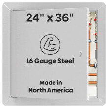 Best 24" x 36" Universal Metall-Zugangstür mit Flansch, 16-Gauge Kaltgewalzter Stahl für Trockenbau/Decke