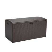 Amazon Basics Organization and Storage Outdoor 99 gallon Deck Box Brown