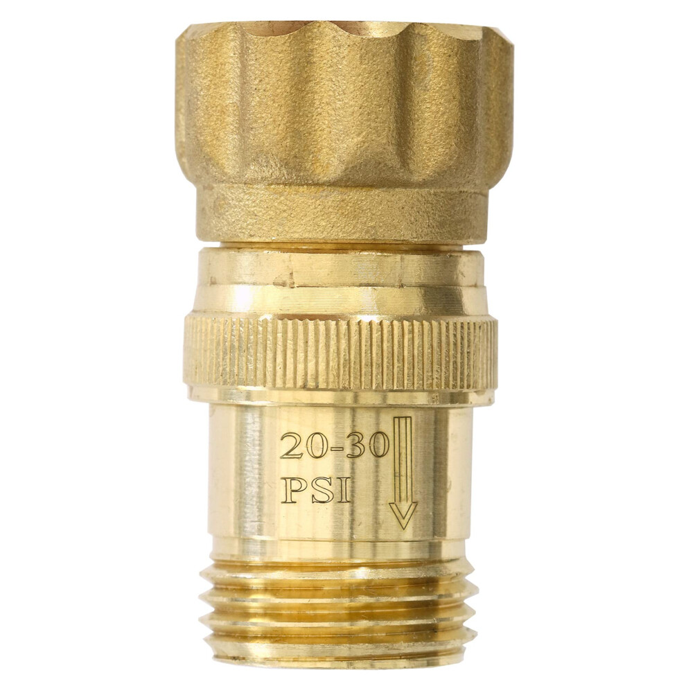 Heavy Duty 25 psi Water Pressure Regulator 34 inch Hose Thread Drip Irrigation System Pressure Reducer  LeadFree Brass