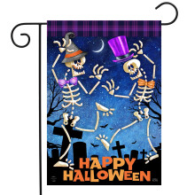 Briarwood Lane Dancing Skeletons Halloween Garden Flag Graveyard Spooky 12.5"""" x 18""""