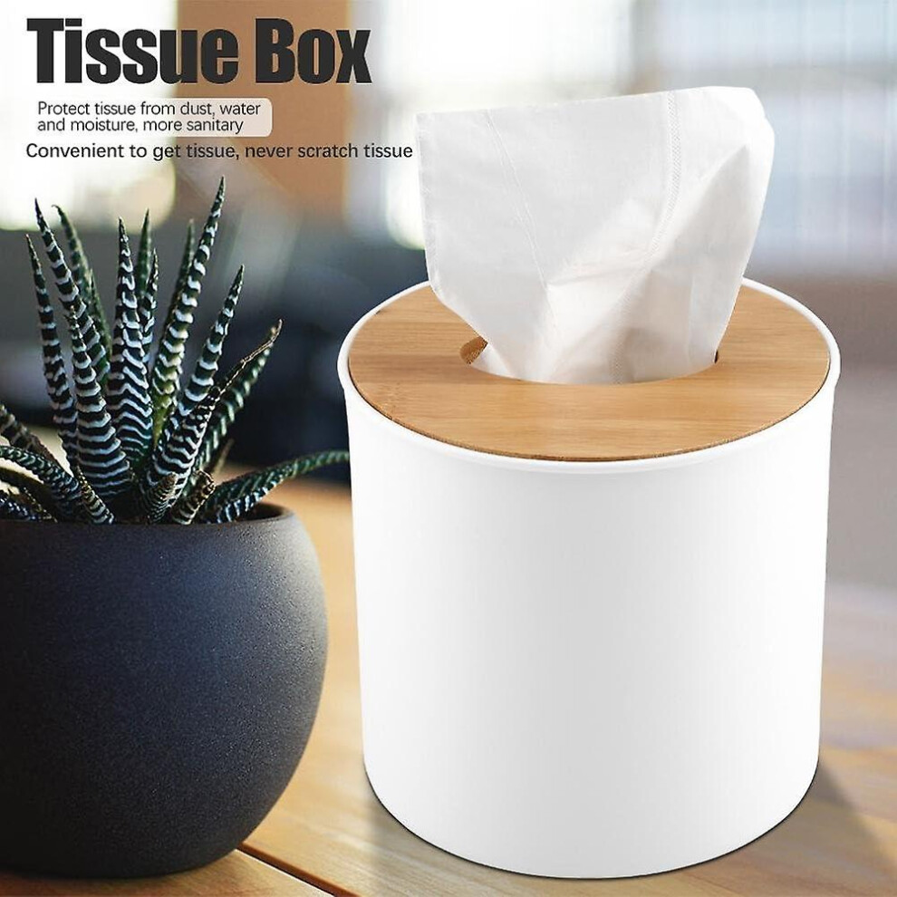 Cosmetic Tissue Box Cover/holder Napkins Caseremovable Bamboo/wood Cover Plastic Tissue Box Holder S (hs)-image-OPC-PFS9ZJW-NEW