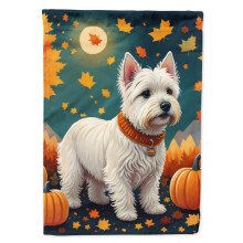 Caroline's Treasures DAC1080GF Westie Fall Garden Flag Mailbox Flag Decorative Yard Flag Banner Outside Patio Artwork Yard Flower Beds Garden Size