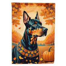 Caroline's Treasures DAC1044GF Doberman Pinscher Fall Garden Flag Mailbox Flag Decorative Yard Flag Banner Outside Patio Artwork Yard Flower Beds Ga