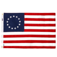 Anley EverStrong Series Betsy Ross Flag 2x3 Foot Heavy Duty Nylon - Embroidered Stars and Sewn Stripes - 4 Rows of Lock Stitching - US Historic Patri