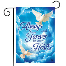 Briarwood Lane Always and Forever Doves Bereavement Garden Flag Religious Inspirational 12.5"""" x 18""""
