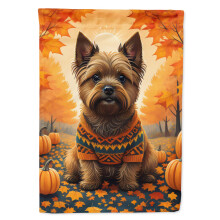 Caroline's Treasures DAC1031GF Cairn Terrier Fall Garden Flag Mailbox Flag Decorative Yard Flag Banner Outside Patio Artwork Yard Flower Beds Garden