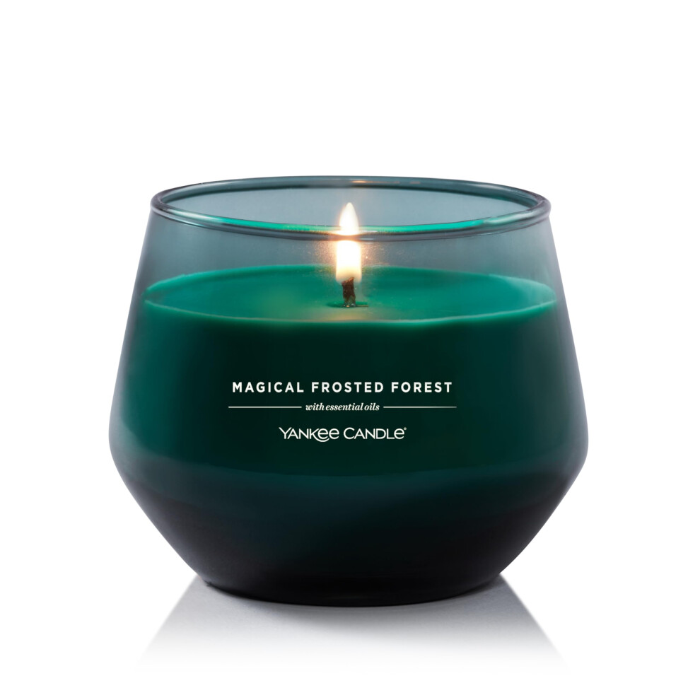 Yankee Candle Studio Medium Candle Magical Frosted Forest 10 Oz LongLasting EssentialOil Scented Soy Wax Blend Candle 40