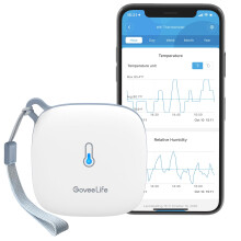 GoveeLife Smart Hygrometer Thermometer, WiFi Temperaturmonitor H5179, Fuktighetsövervakning med App