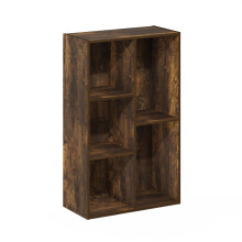 Furinno Luder 5Cube No Tool Assembly Open Shelf  Amber Pine