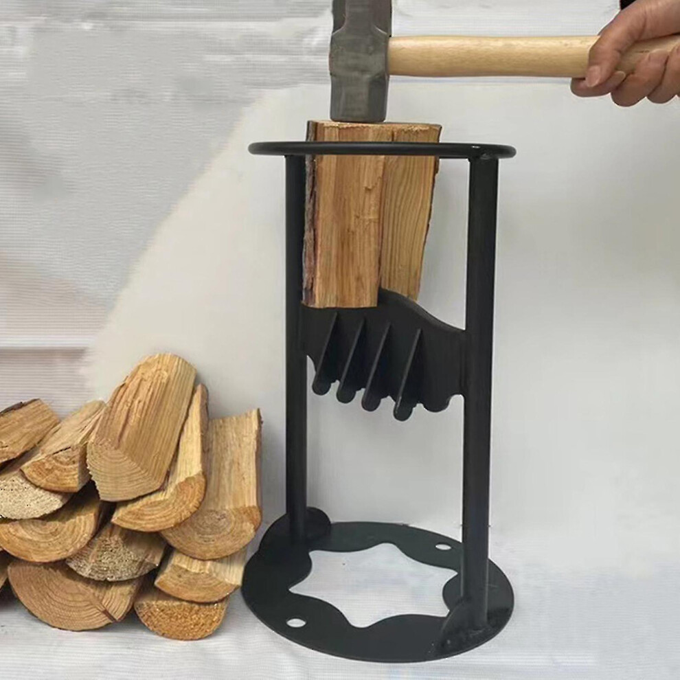 Firewood Kindling Splitter, Wood Splitter, Manual Log Splitter, Firewood Divider, Manual Splitting Tool(b-polygon Bottom,size S)
