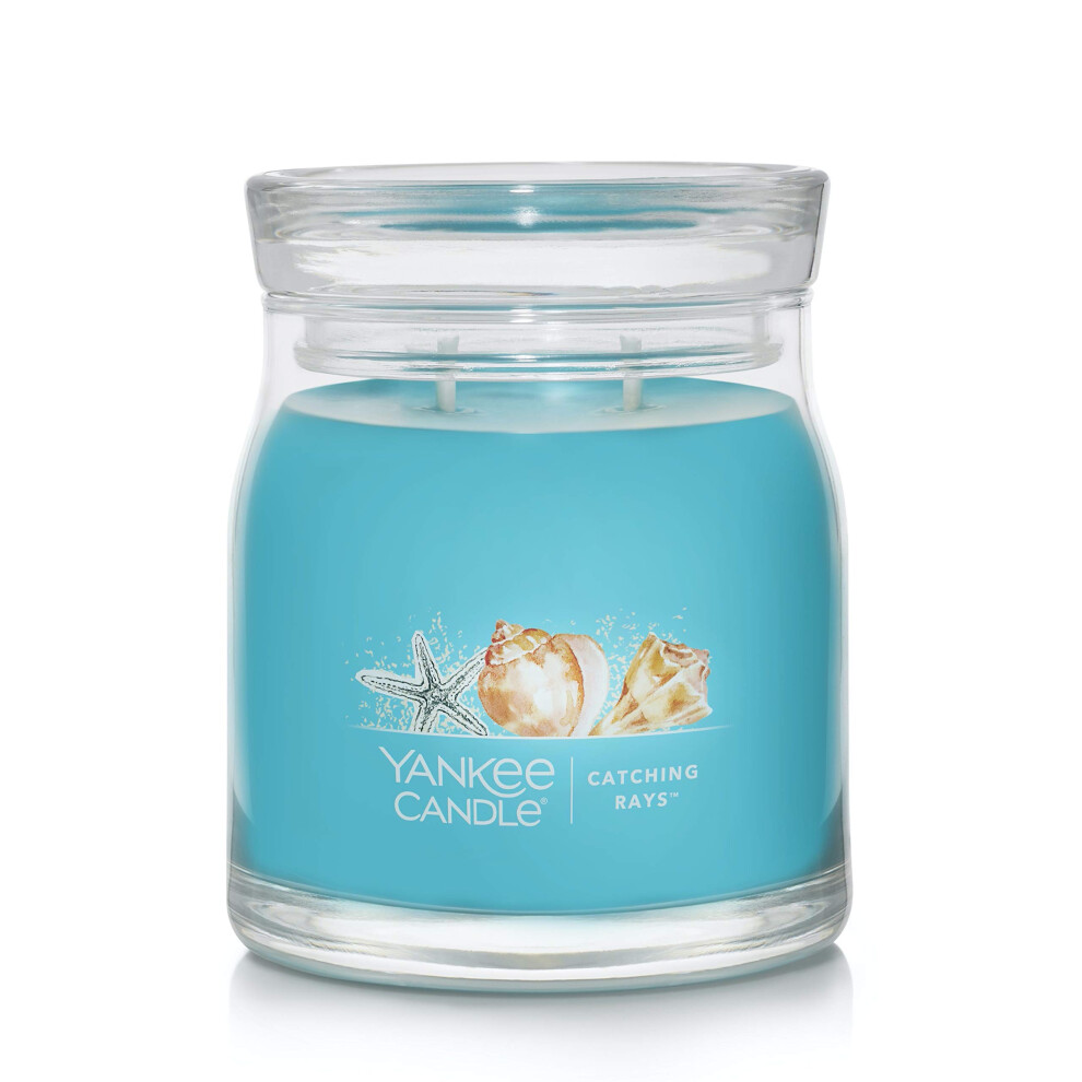 Yankee Candle Catching Rays Scented  Signature 13oz Medium Jar 2Wick Candle  Over 35 Hours of Burn Time