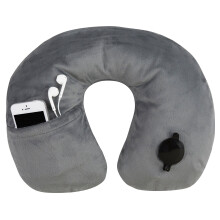 Travelon Deluxe Pillow Gray INFLATED 15 x 5 x 4 DEFLATED 1725 x 525