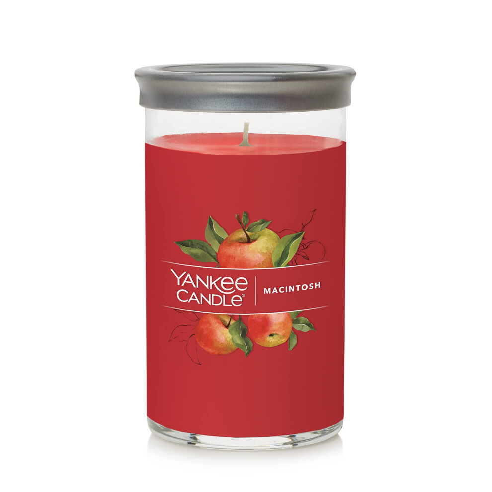 Yankee Candle Macintosh Signature Medium Pillar Candle  1425oz