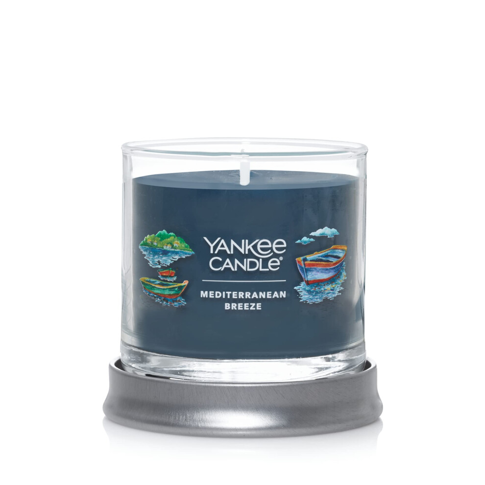 Yankee Candle Mediterranean Breeze Scented  Signature 43oz Small Tumbler Single Wick Candle  Over 20 Hours of Burn Time