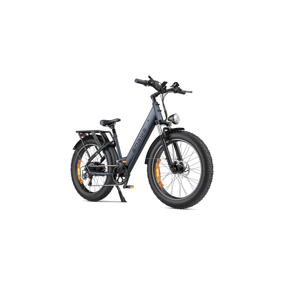 (Black) ENGWE E26 ST Electric Bike 26x4 Fat Tires 48V 16Ah