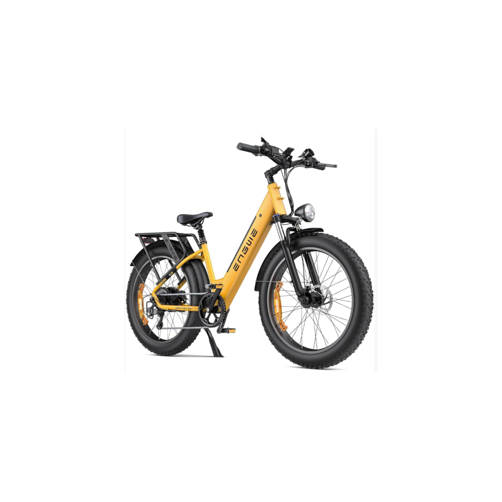 (Yellow) ENGWE E26 ST Electric Bike 26x4 Fat Tires 48V 16Ah