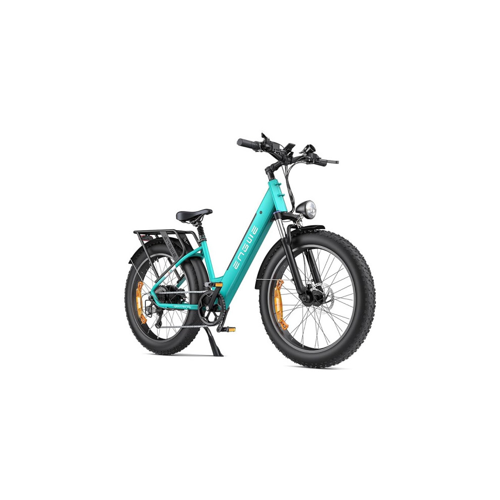 (Green) ENGWE E26 ST Electric Bike 26x4 Fat Tires 48V 16Ah