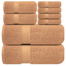Infinitee Xclusives Premium Bath Towel Set for Bathroom Pack of 8 100 Cotton Bathroom Towel Set 2 Bath Towels 2 Hand Tow