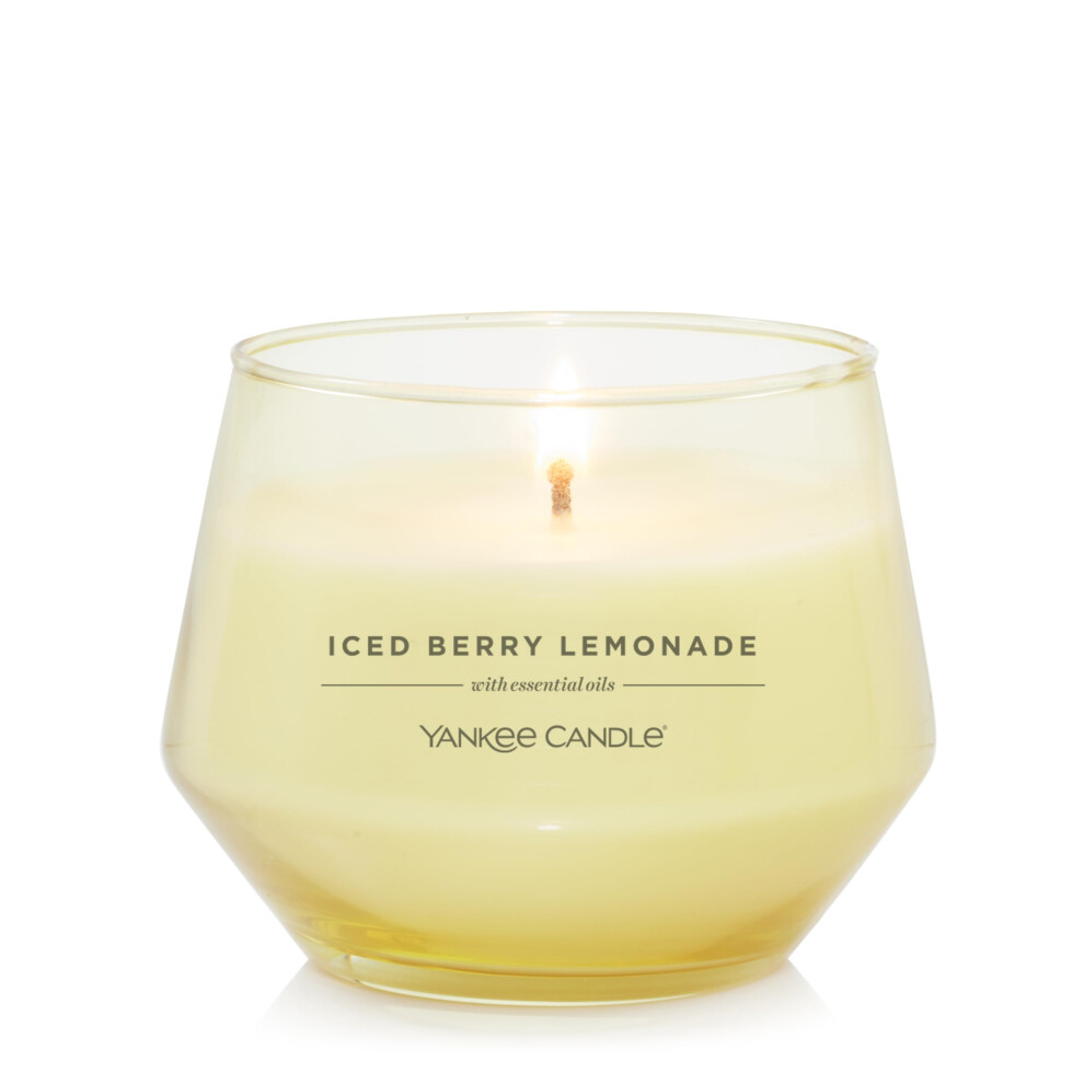 Yankee Candle Studio Medium Candle  Iced Berry Lemonade  10 oz LongLasting  EssentialOil Scented Soy Wax Blend Candle  4065