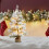 2ft Swony White Mini Christmas Tree Xmas Table Decoration with Base, LED Lights 8