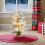 2ft Swony White Mini Christmas Tree Xmas Table Decoration with Base, LED Lights 9