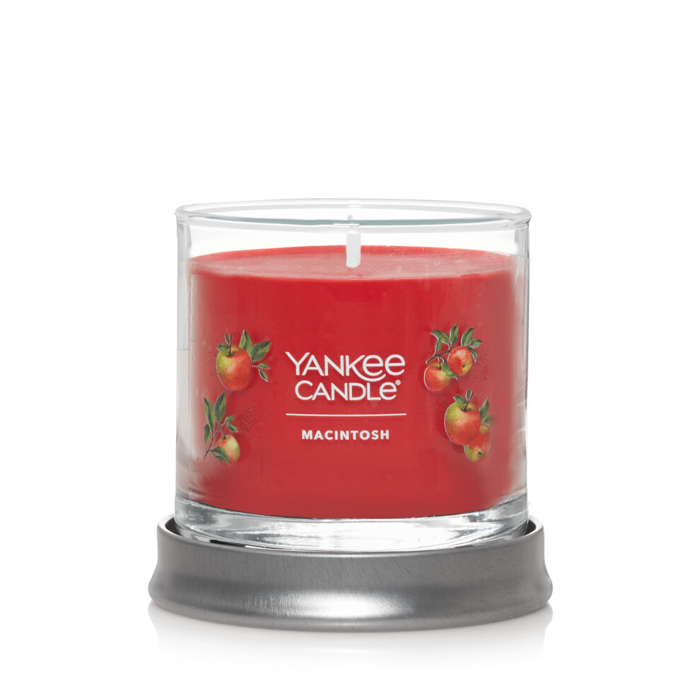 Yankee Candle Macintosh Scented  Signature 43oz Small Tumbler Single Wick Candle  Over 20 Hours of Burn Time